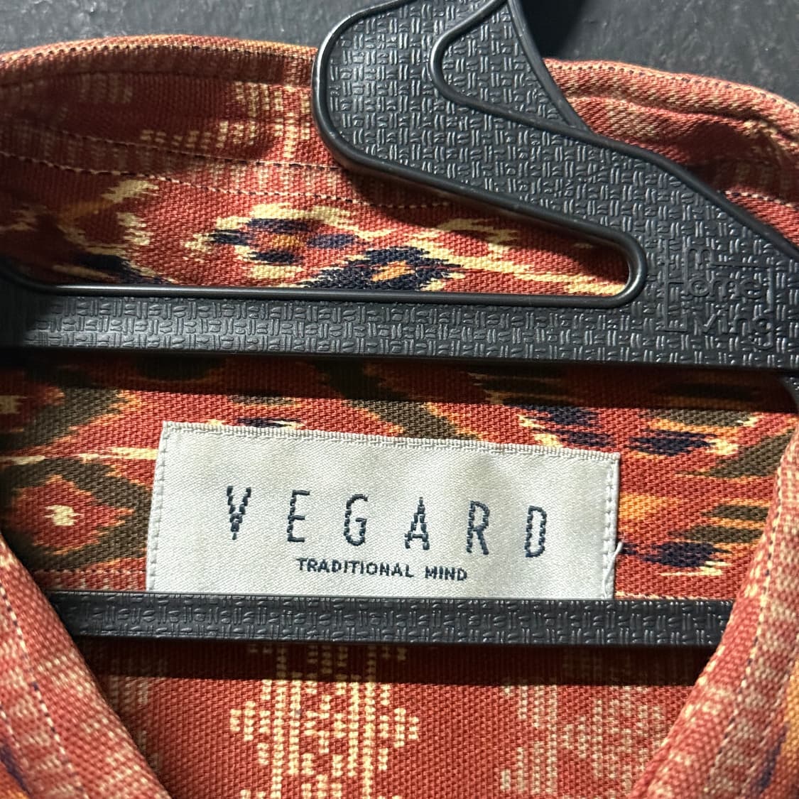 VTG 빈티지 에스닉 보헤미안 패턴 원포켓 긴팔 셔츠 상품이미지5