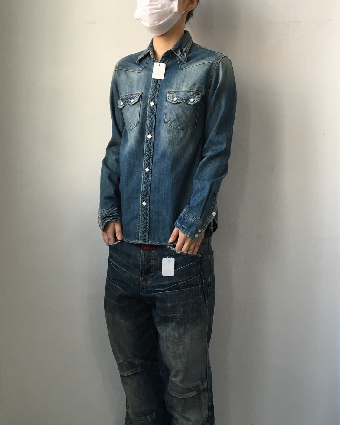Western mood denim shirt 상품이미지5