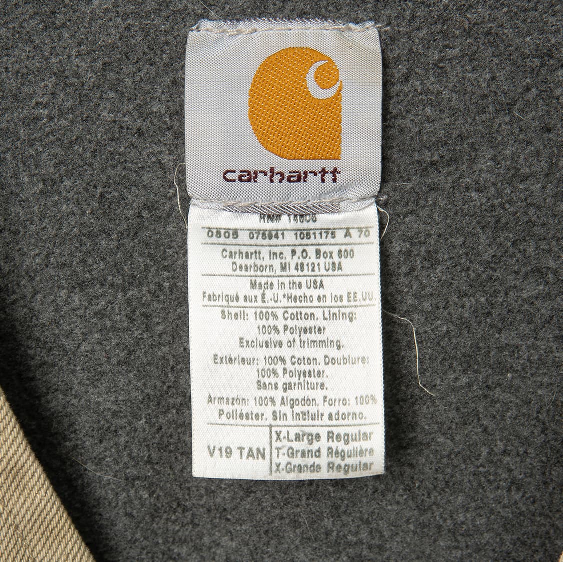 [110] 00s 칼하트 USA V19 플리스 라이닝 베스트  상품이미지7