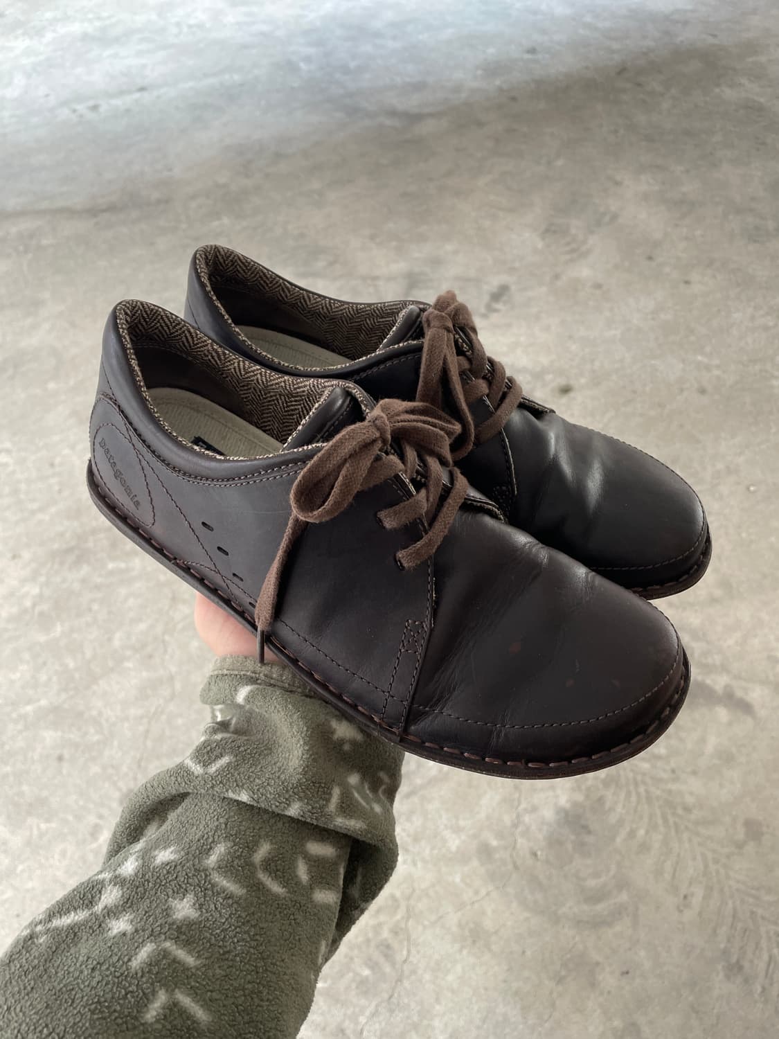 00s Patagonia Loulu Velvet Brown Leather 상품이미지3