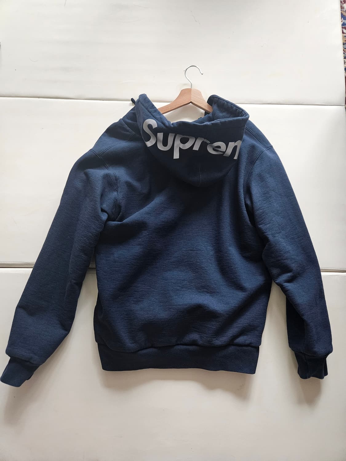 슈프림 14fw 3M 리플렉티브 후드집업 네이비 L 상품이미지3