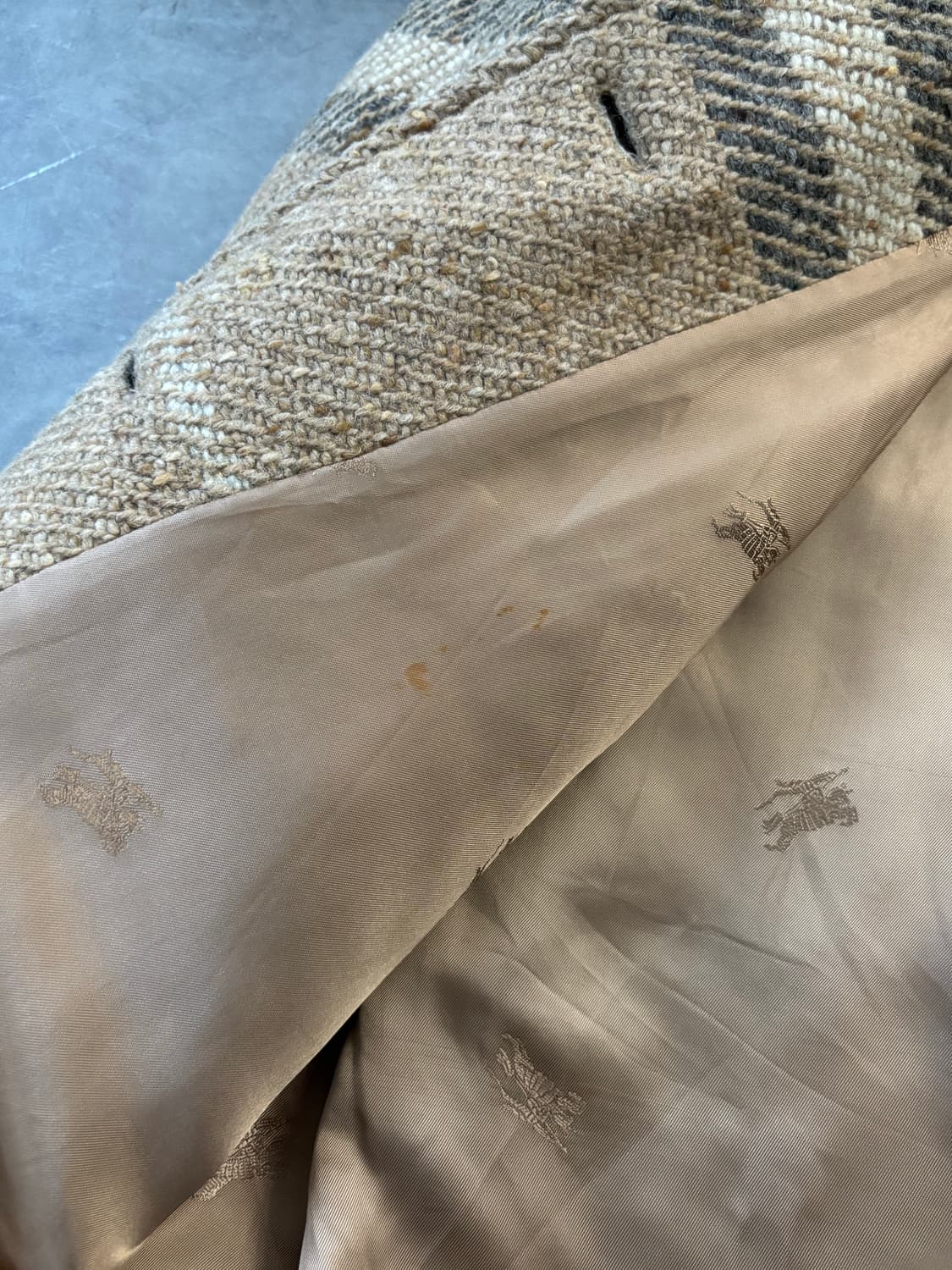 Burberry 버버리 싱글 패턴 체크 코트 상품이미지10