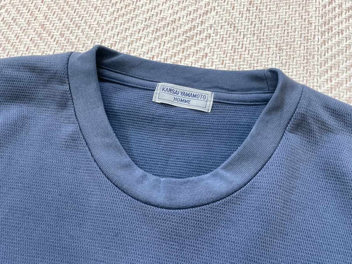 간사이 야마모토 와플 네이비 반팔티셔츠  상품이미지4