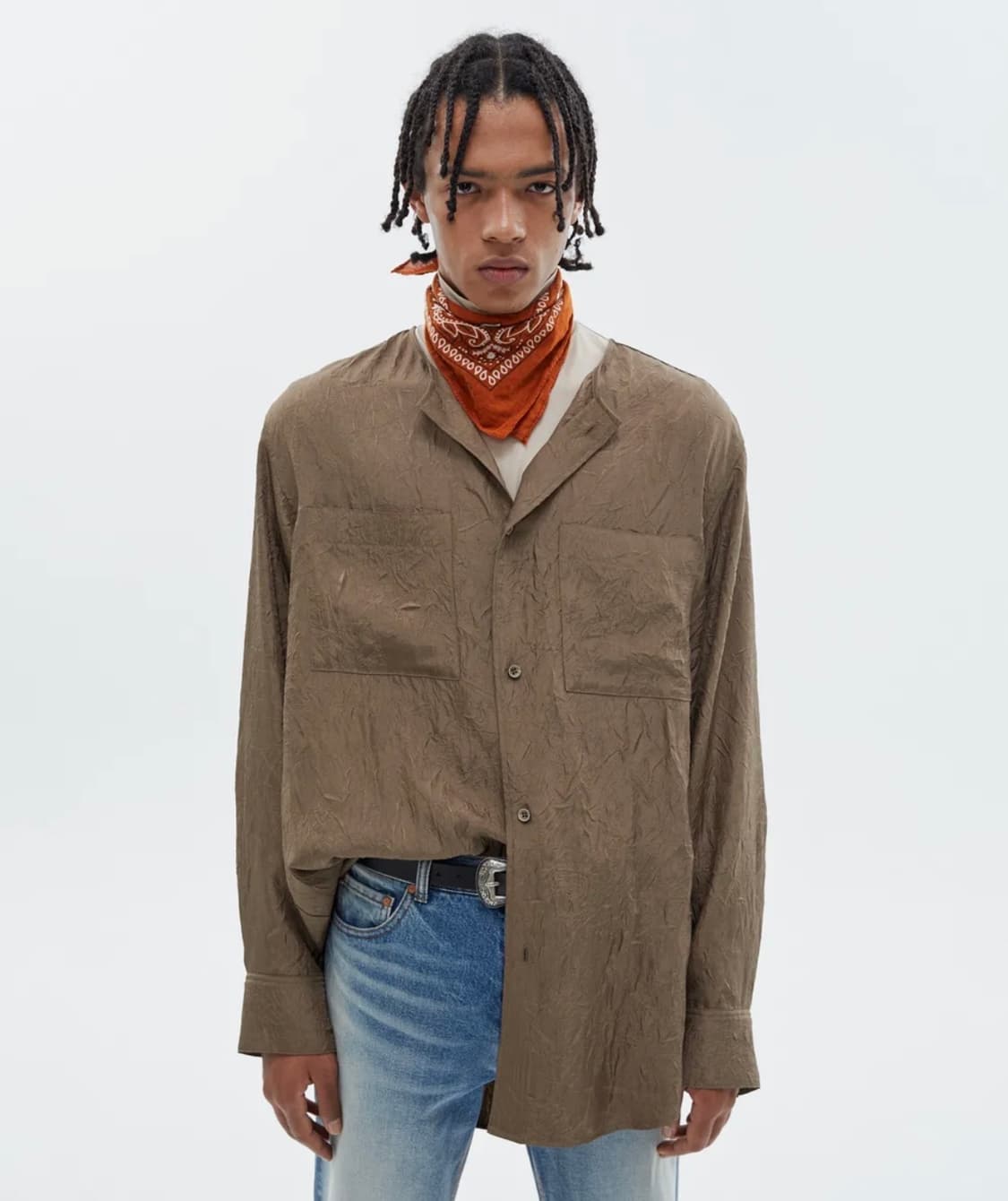 [M] 앤더슨벨 카라리스 링클 셔츠 상품이미지1