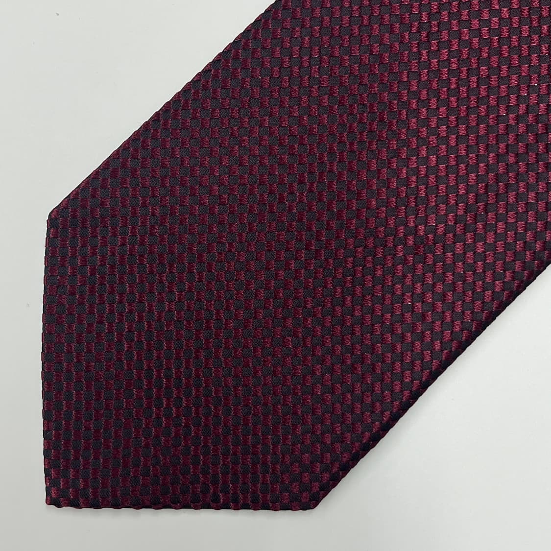 정품 명품 입생로랑 넥타이 9.5cm 와인 컬러 상품이미지7
