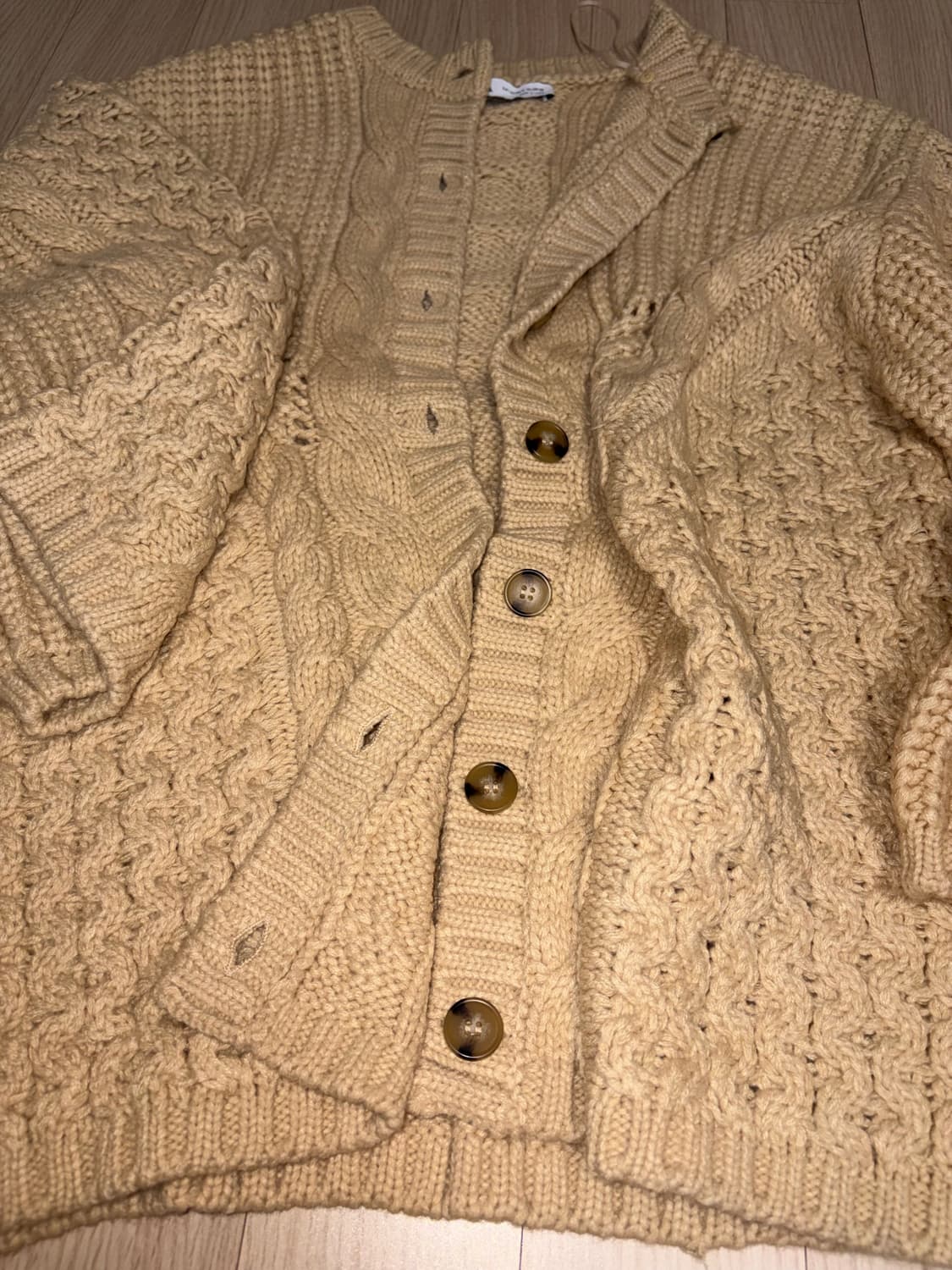 꽈배기 니트 가디건 상품이미지3