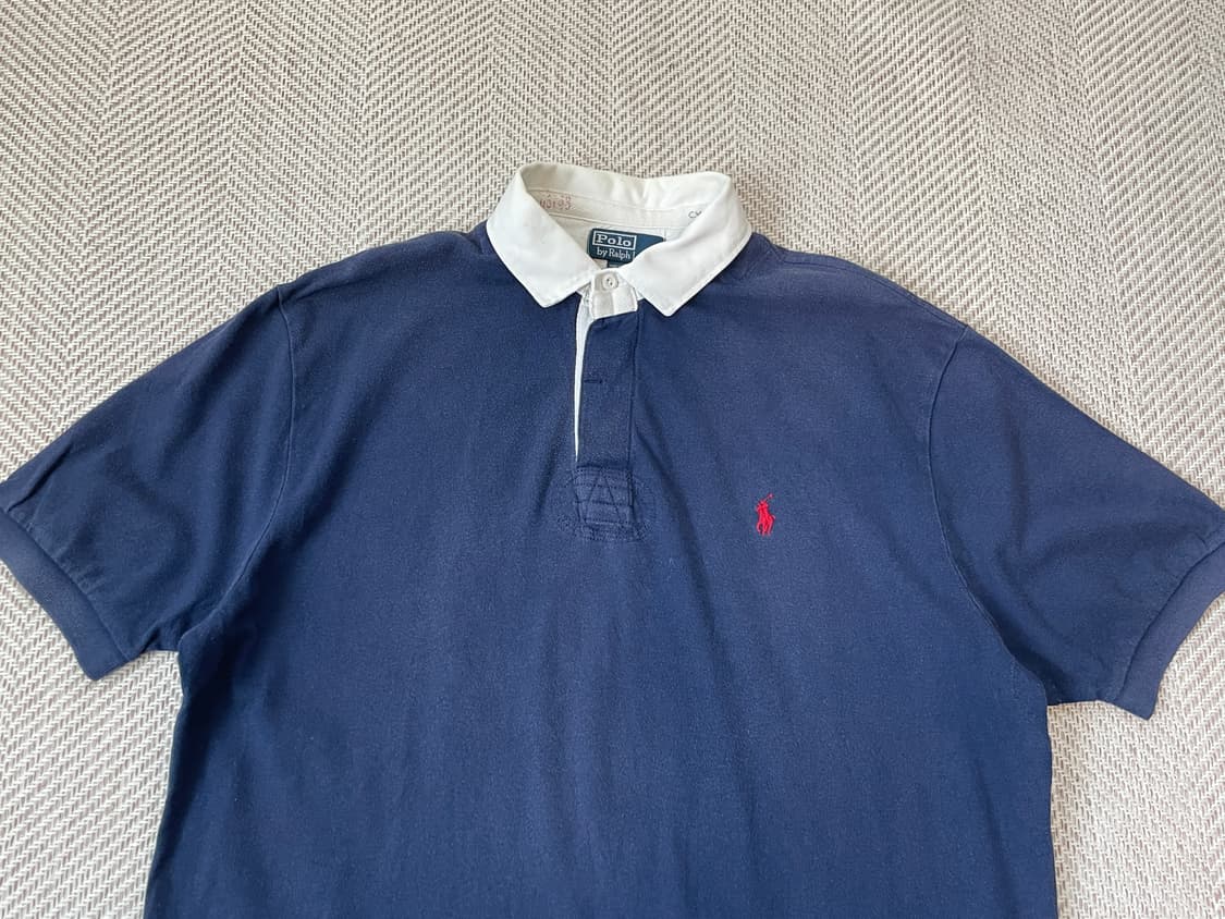 폴로 랄프로렌 네이비 카라 반팔티  J03625 상품이미지2