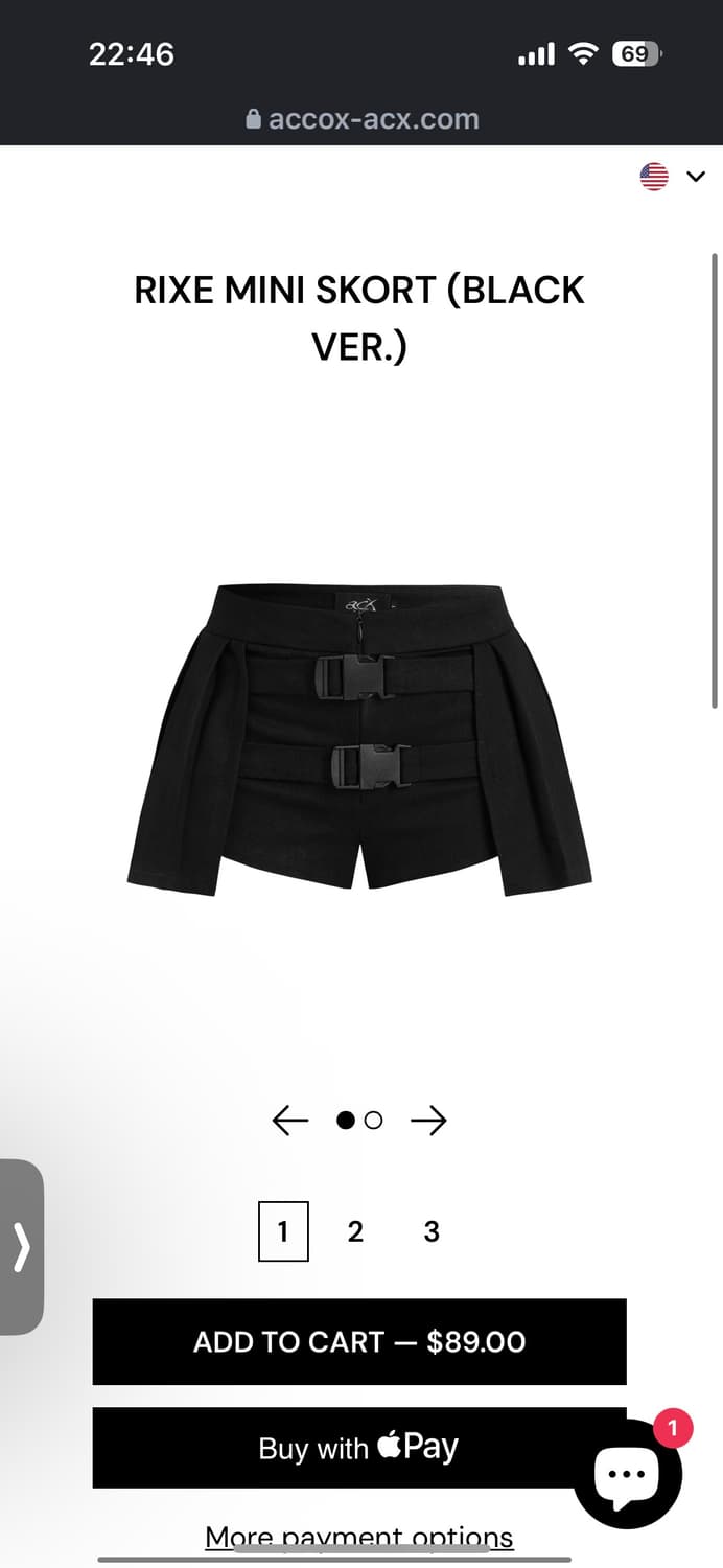 Accox-acx mini pants skirt 상품이미지2