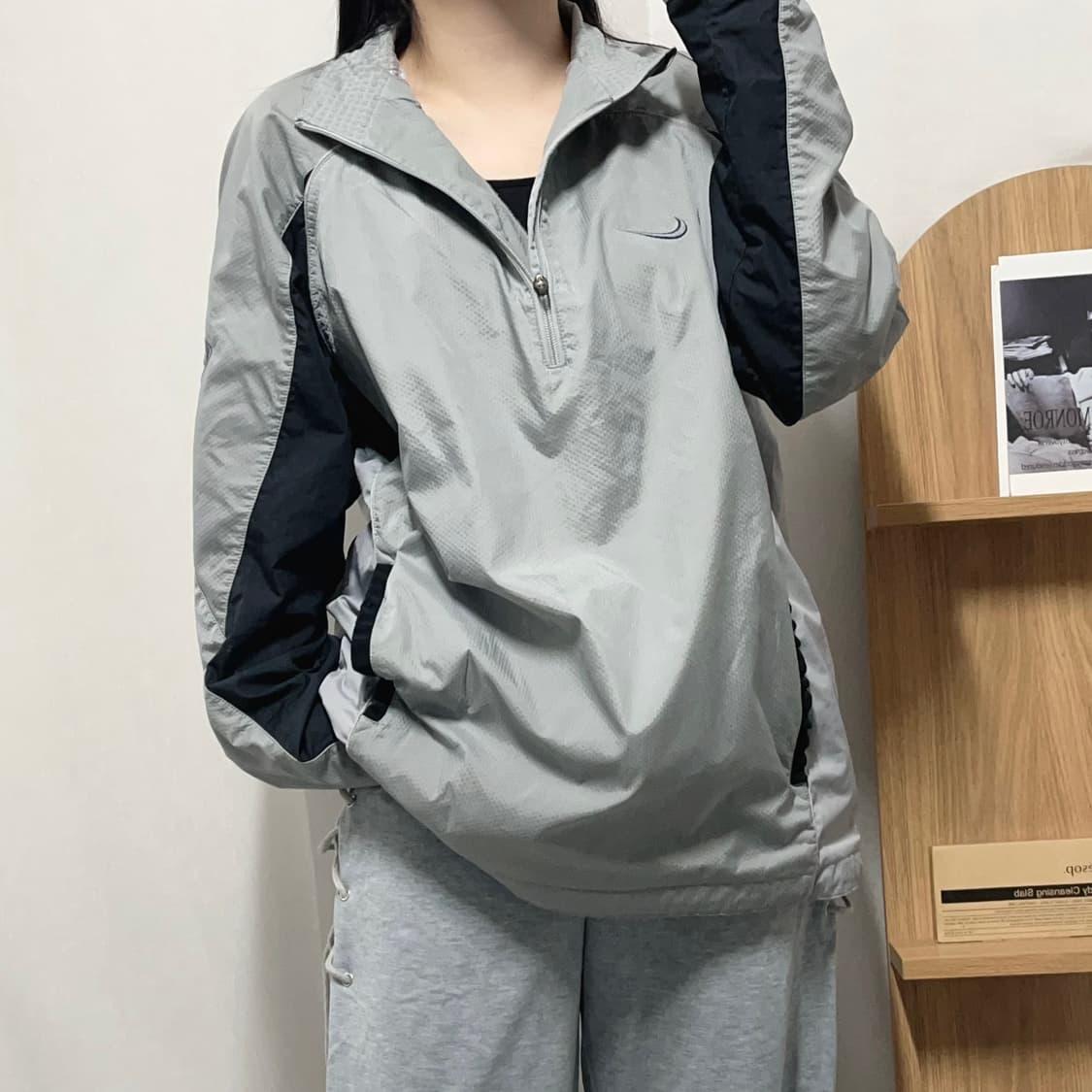 [정품] 나이키 그레이 스우시 아노락 [ XL ] 상품이미지1