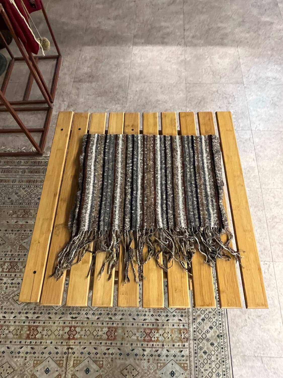 빈티지 스트라이프 머플러 브라운 #csz1960 상품이미지1