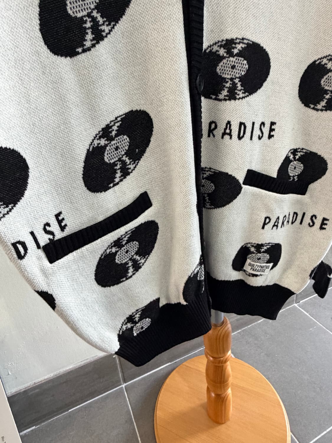 와코마리아 레코드 가디건 상품이미지3