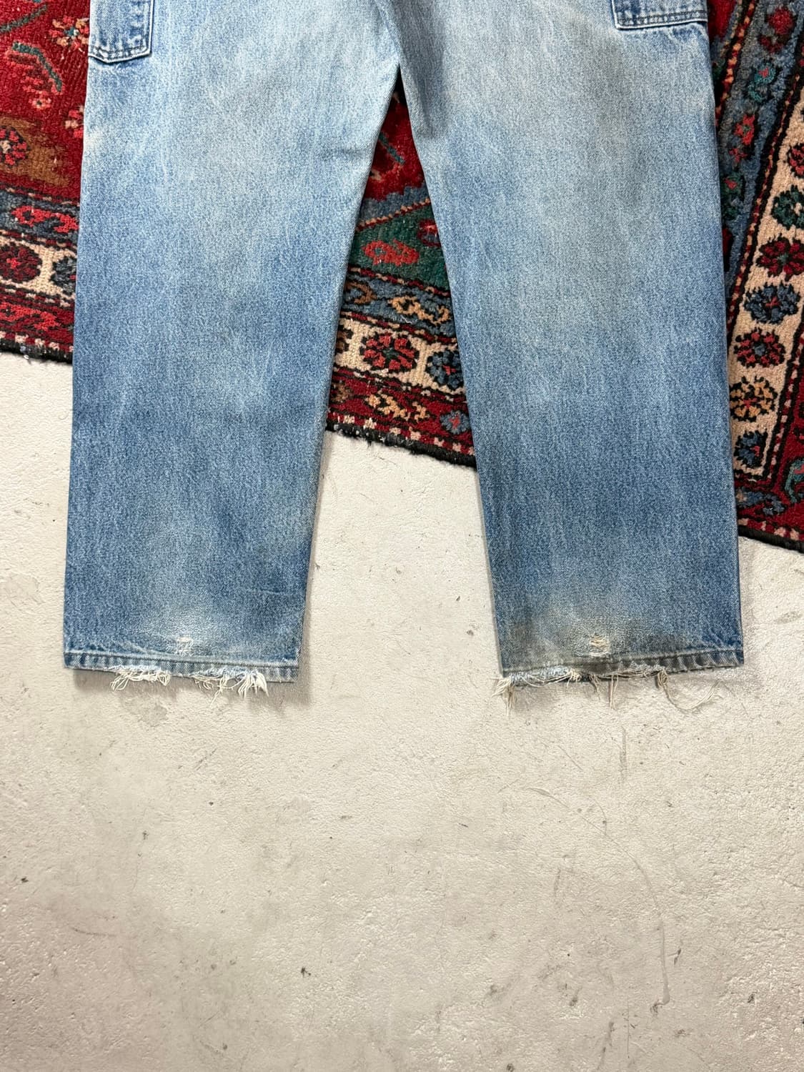 00's OG 칼하트 B07 더블니 팬츠 칼하트 데님 더블니 미친페이딩 상품이미지8