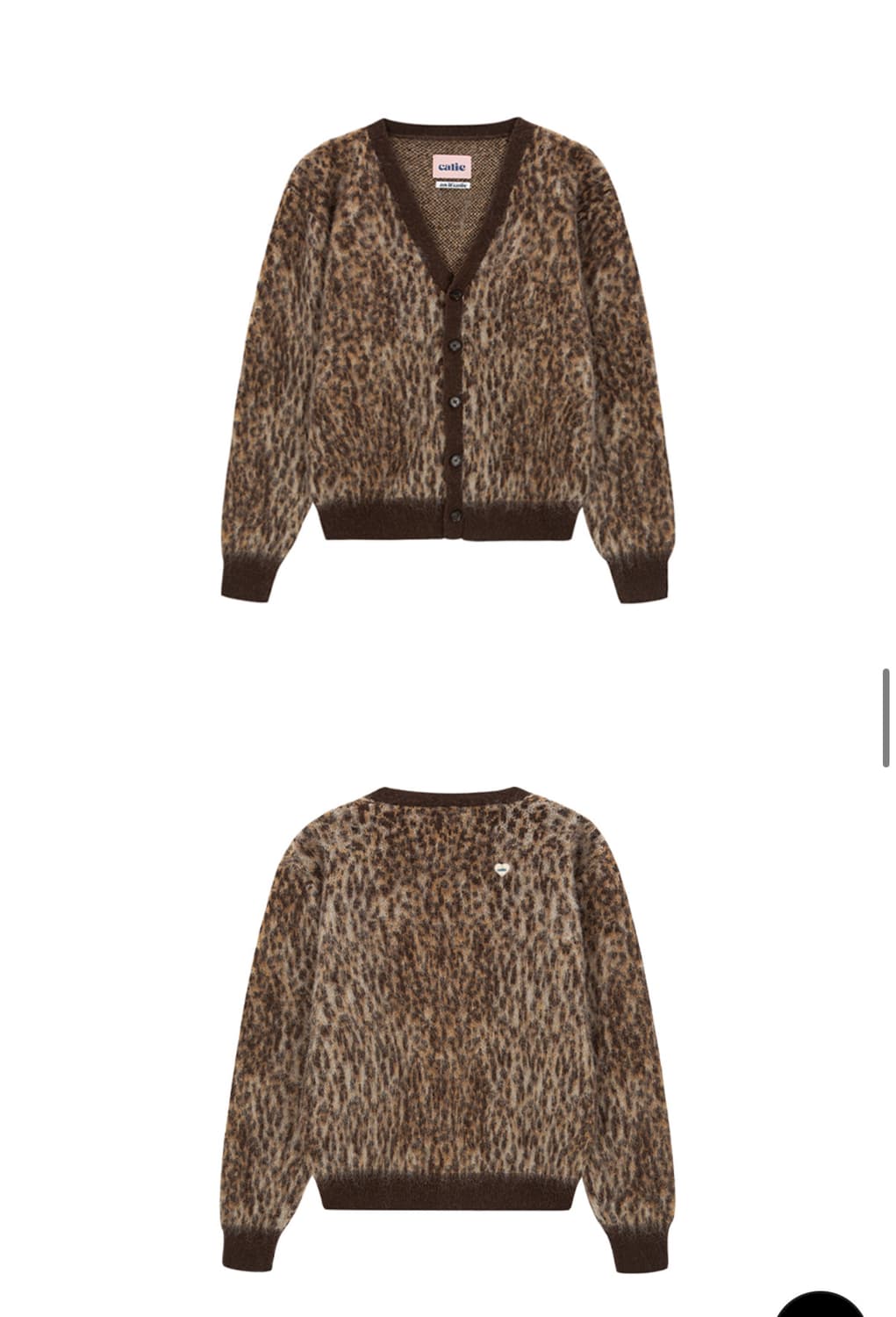 에즈이프캘리 레오파드 가디건 브라운 상품이미지2