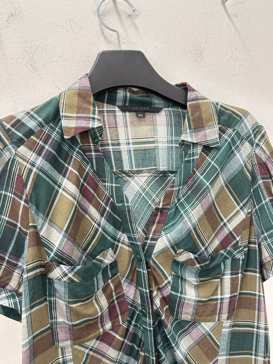 Vintage check half shirts 상품이미지8