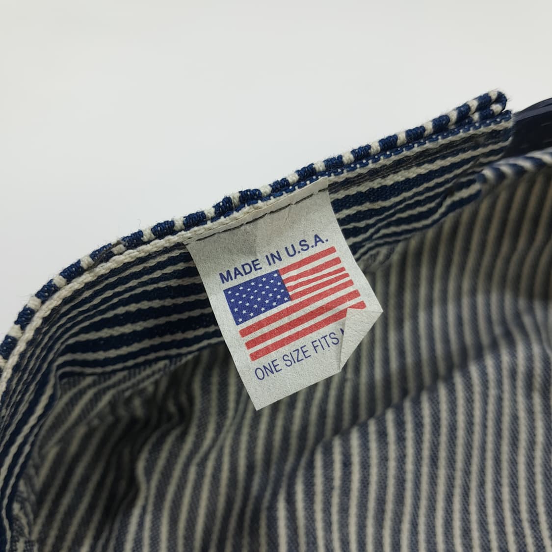 USA Made 빈티지 스트라이프 레일로드 엔지니어캡 P1531 상품이미지7