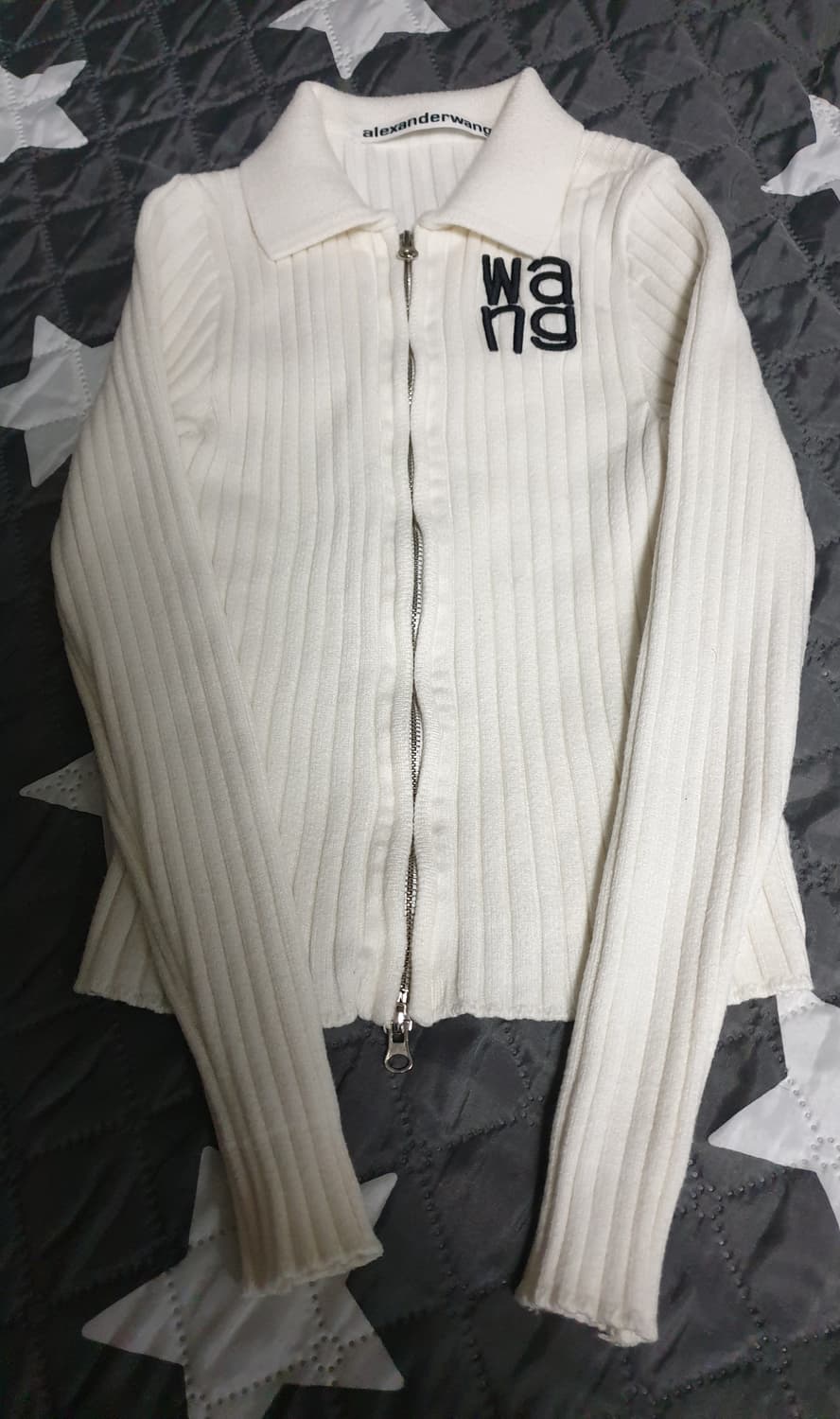 알렉산더왕 세미크롭 하프넥 집업니트 아이보리 (XS) 상품이미지1