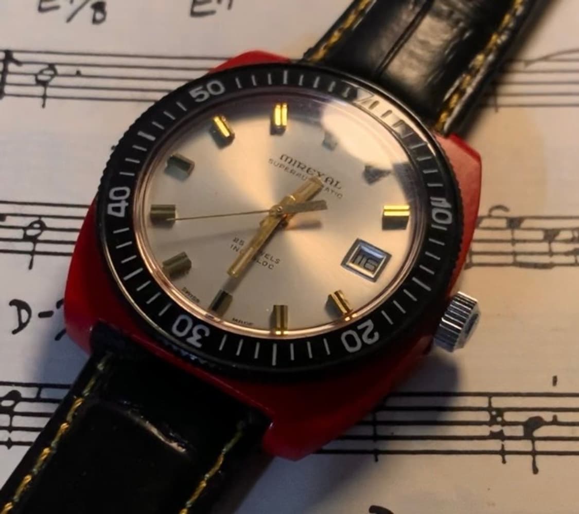 [S급/민트 컨디션] 빈티지 70s swiss Mirexal오토메틱 시계 상품이미지1