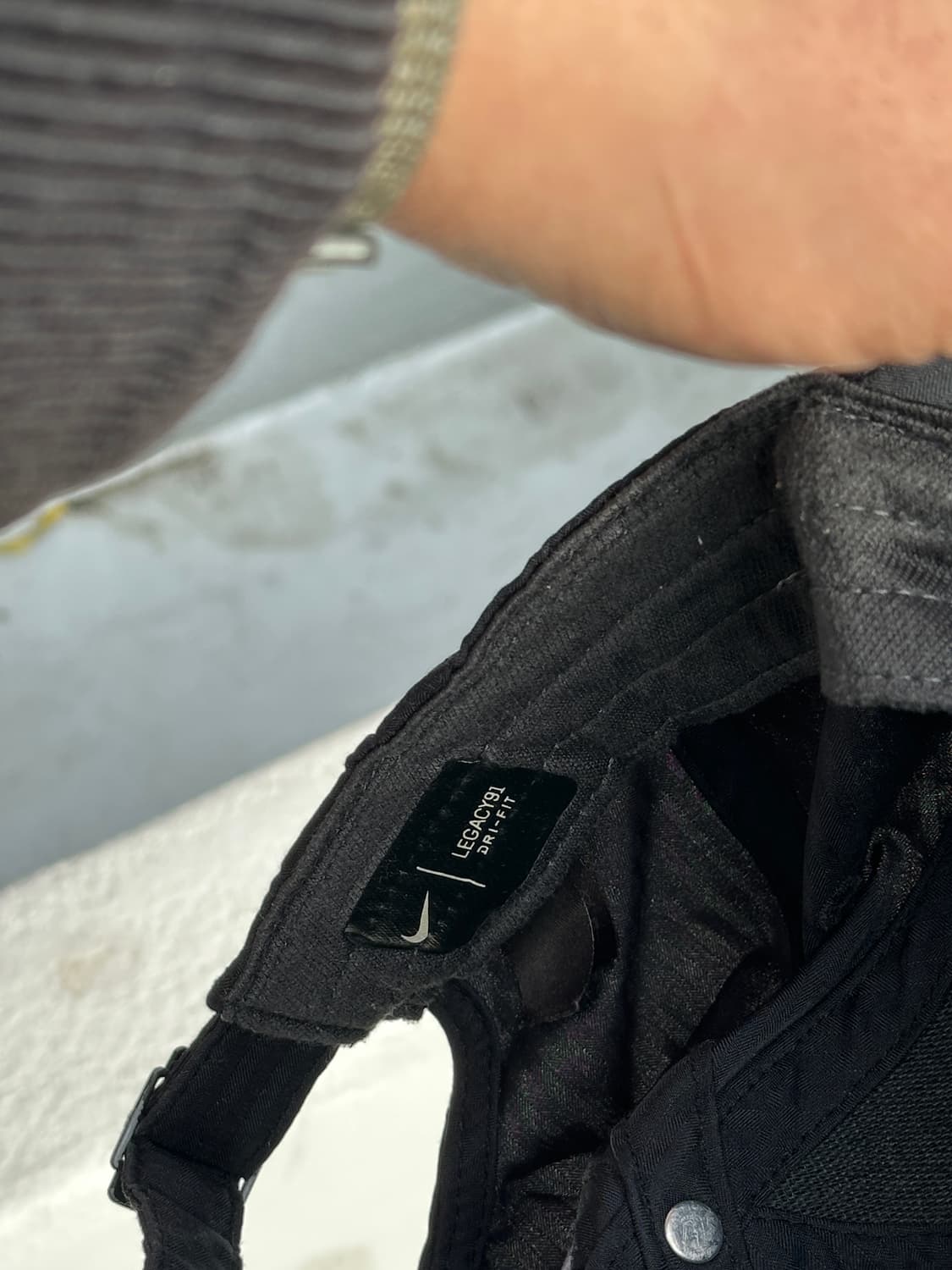 [F] 나이키 로고 레거시91 블랙 볼캡 모자 상품이미지6