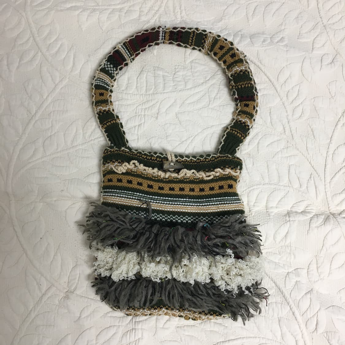 Vintage / handmade 빈티지 뜨개 가방 상품이미지1