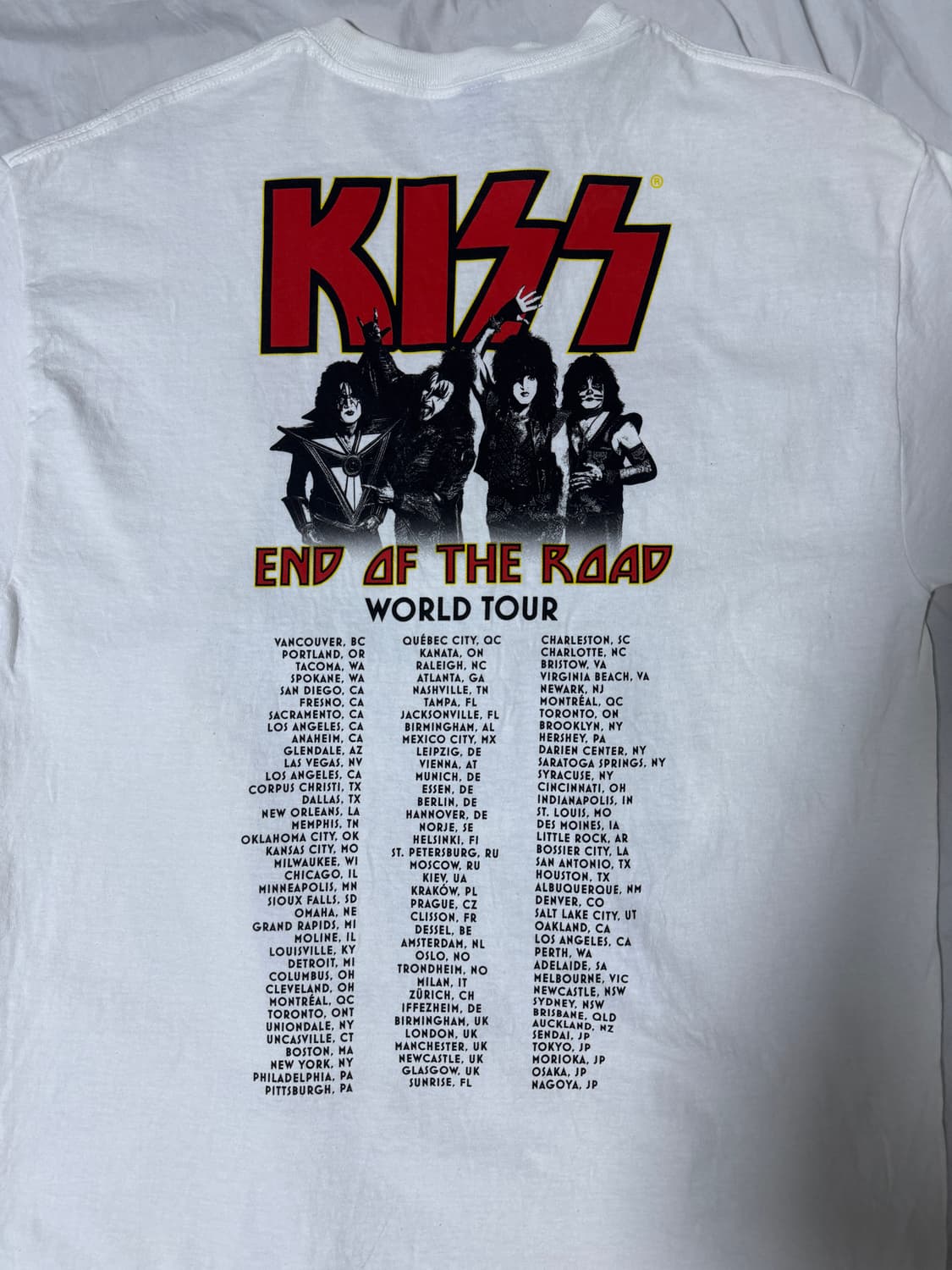 2019 Kiss 밴드 월드투어 티셔츠 하드록 글램록  상품이미지4