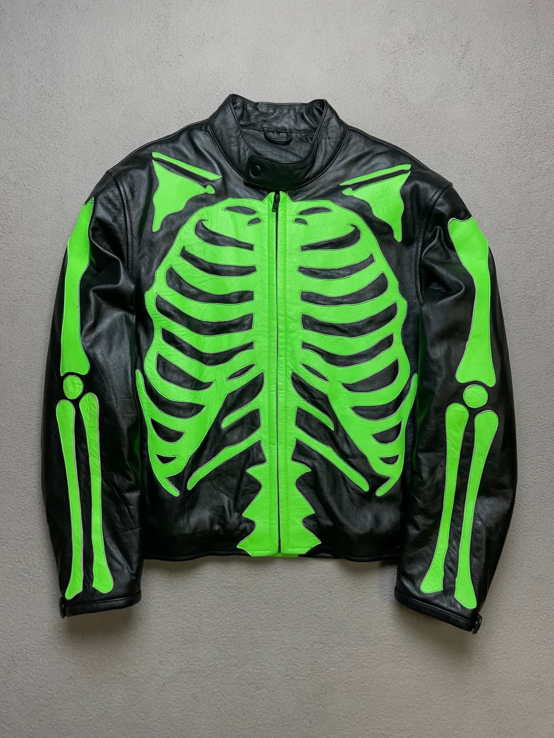 [택 X ] 스켈레톤 소가죽자켓 -100-105 (밴슨 스타일) 상품이미지2