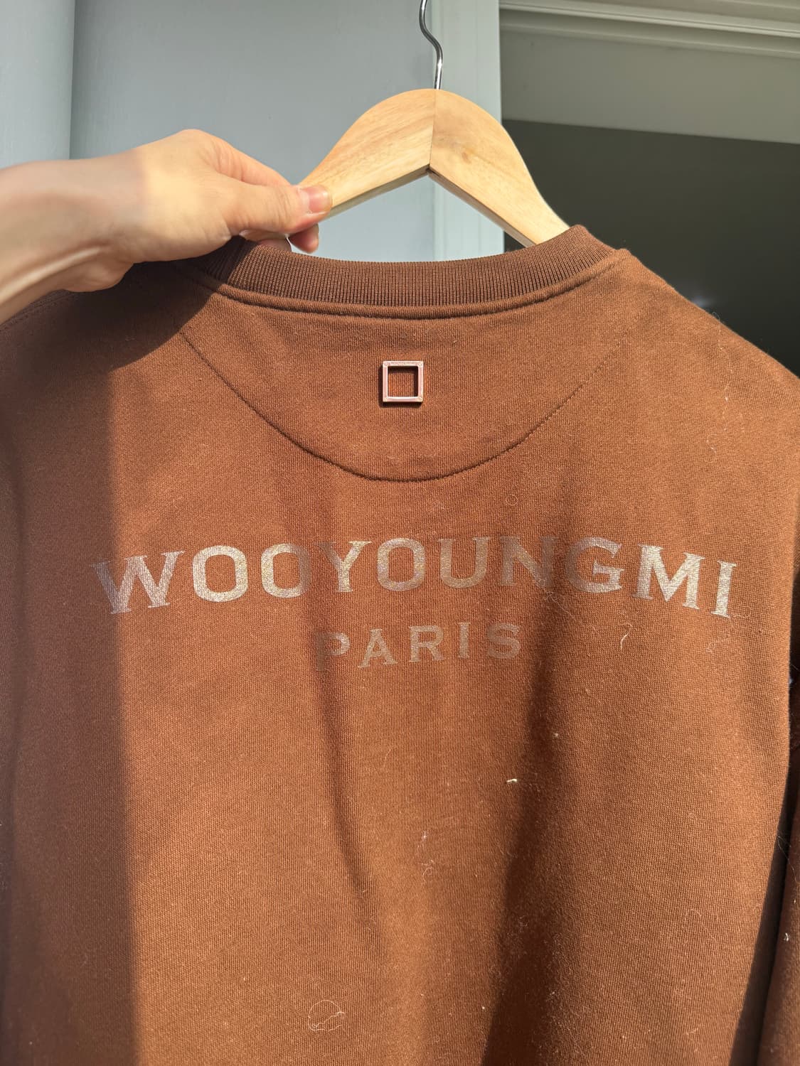 우영미 브라운 맨투맨 38사이즈 상품이미지3