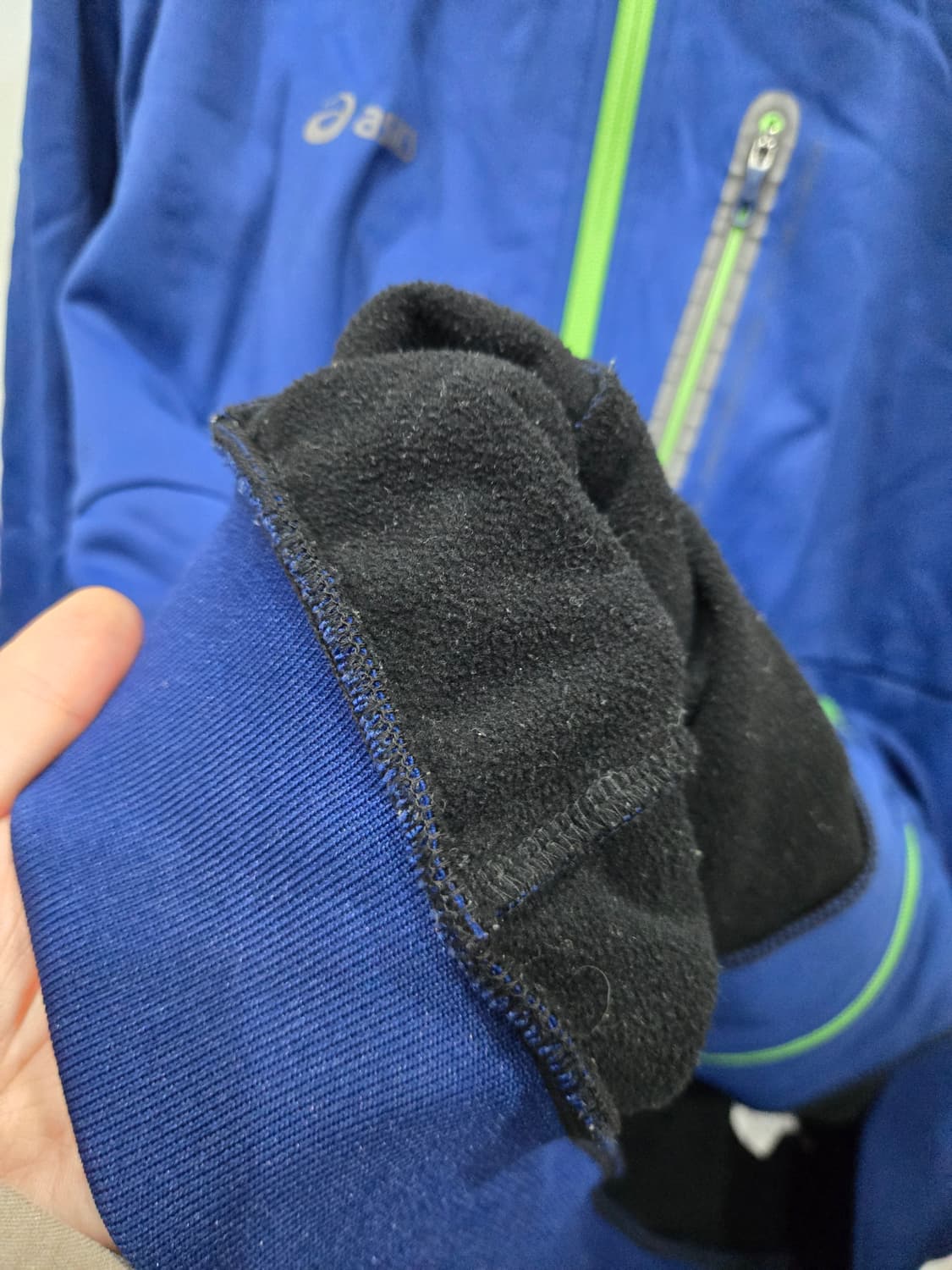 (100,L) asics 아식스 기모 점퍼! 뜨뜻한 점퍼! 상품이미지4