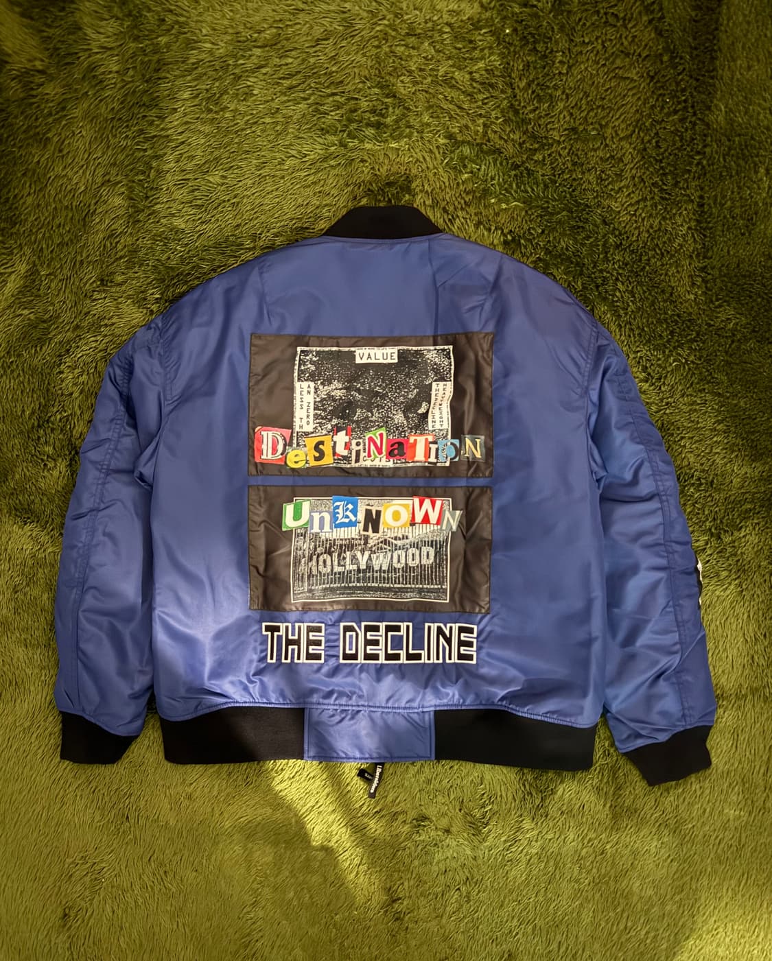 [L] Liberaiders 리버레이더스 디클라인 자수 로고 봄버 자켓 상품이미지9