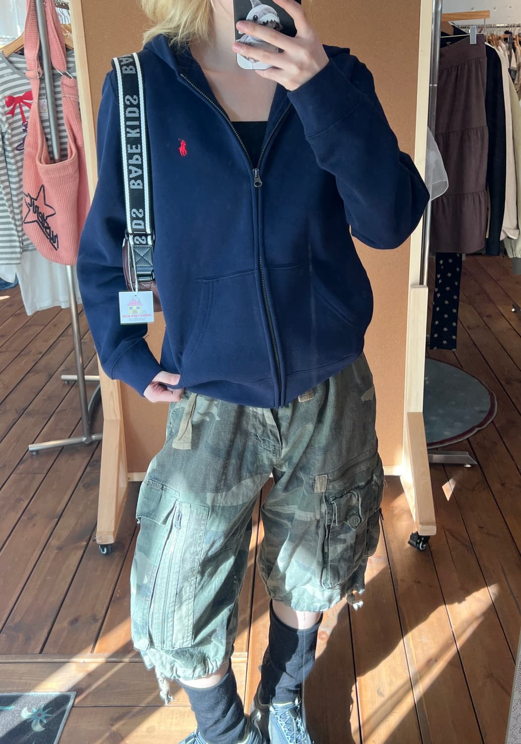 폴로 네이비 후드집업  상품이미지3