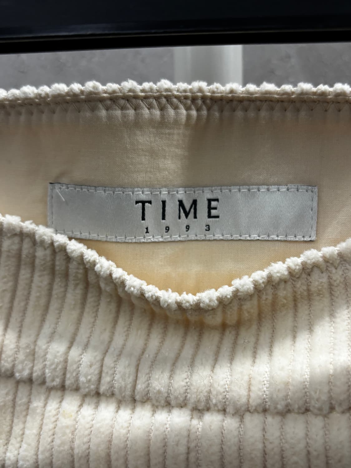 TIME 코듀로이 스커트 아이보리 상품이미지2