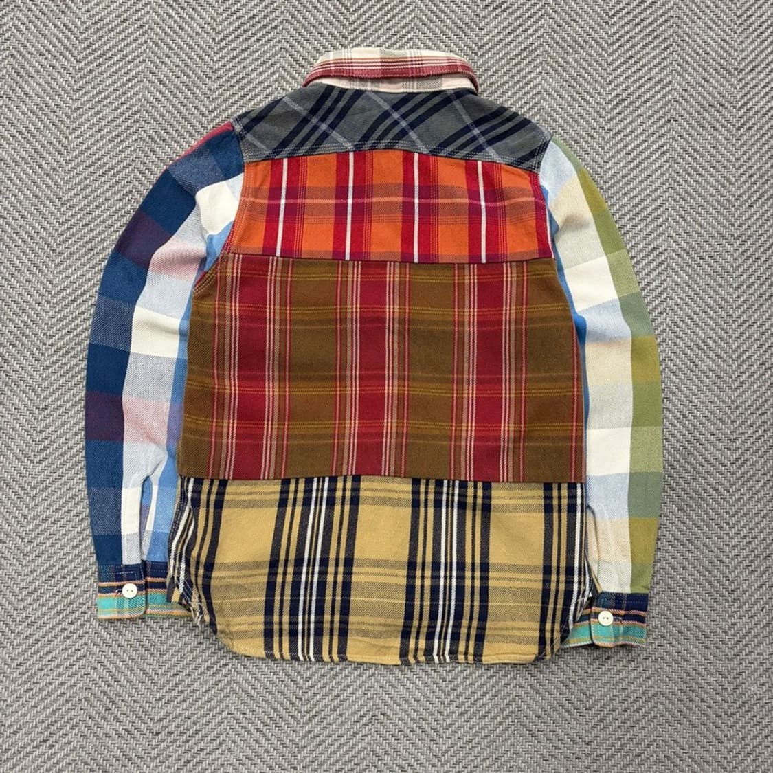 휴스턴 컬러블락 체크셔츠 자켓 v2443 상품이미지2