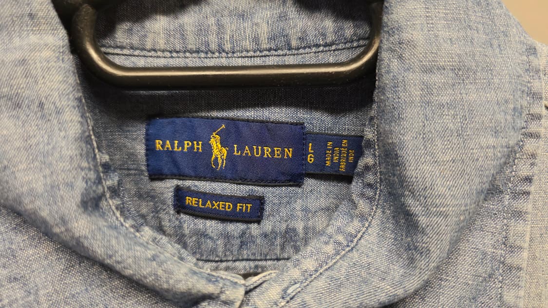 폴로 랄프로렌 자수 프린팅 데님 셔츠 상품이미지5