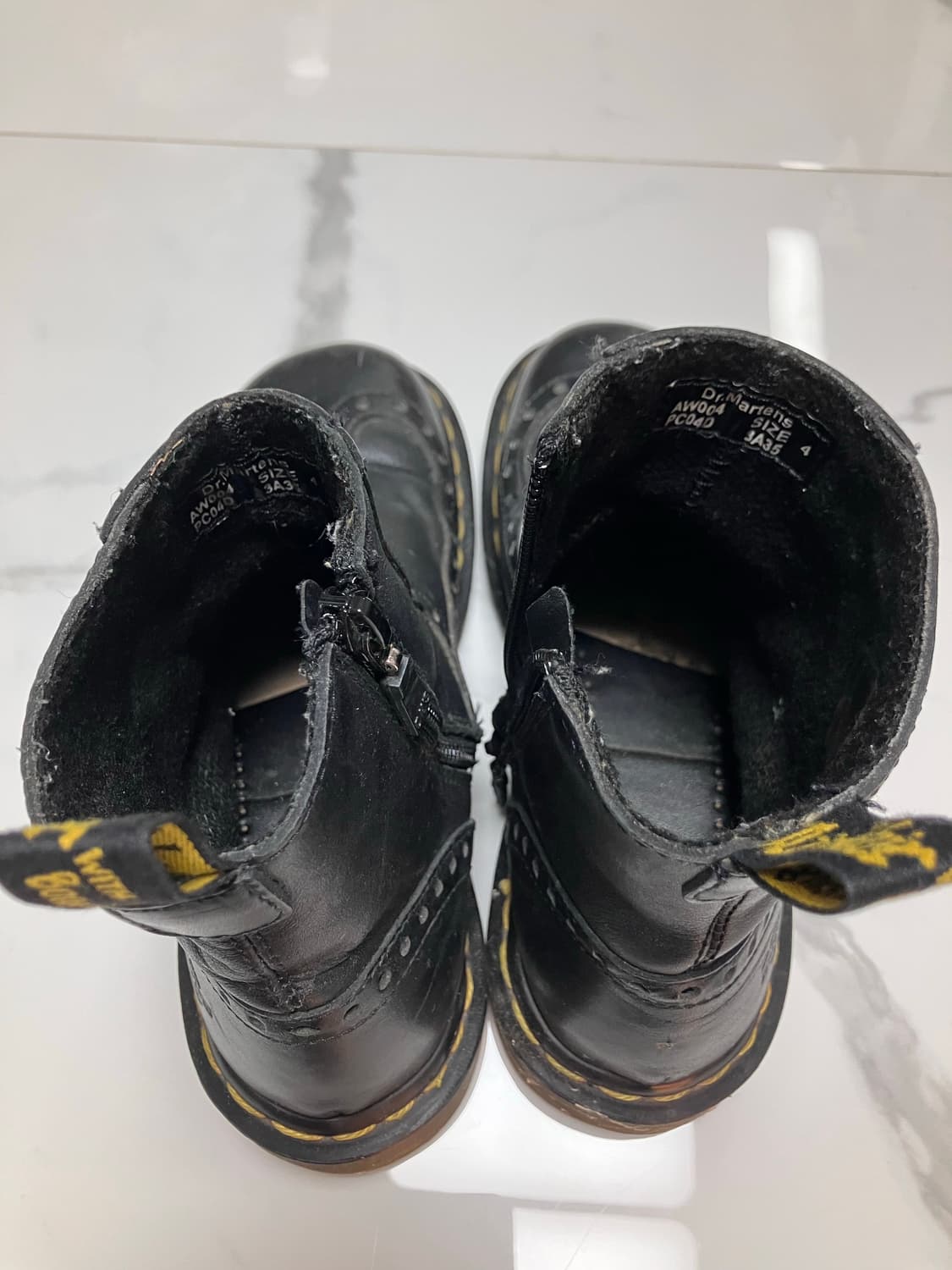 닥터마틴 희귀 영국 빈티지 브로그 윙팁 작게나온 uk4 상품이미지3