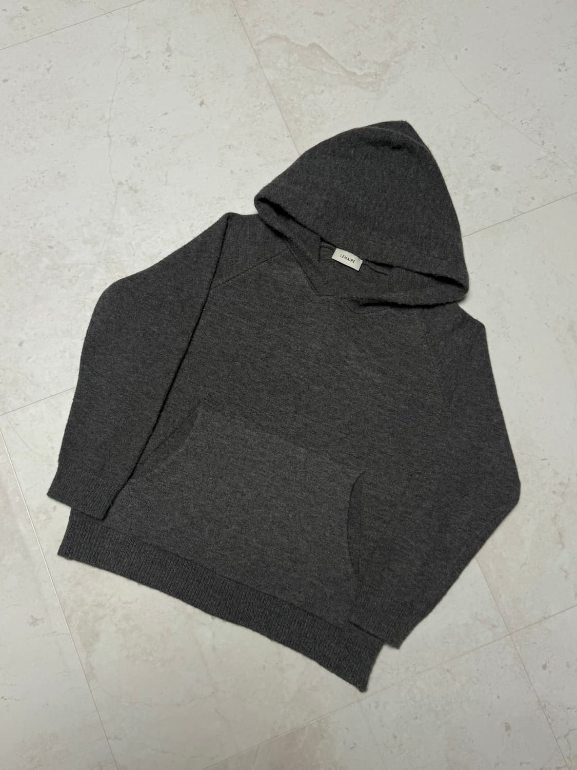 Lemaire Boiled Wool Hooded Sweatshirt 상품이미지1