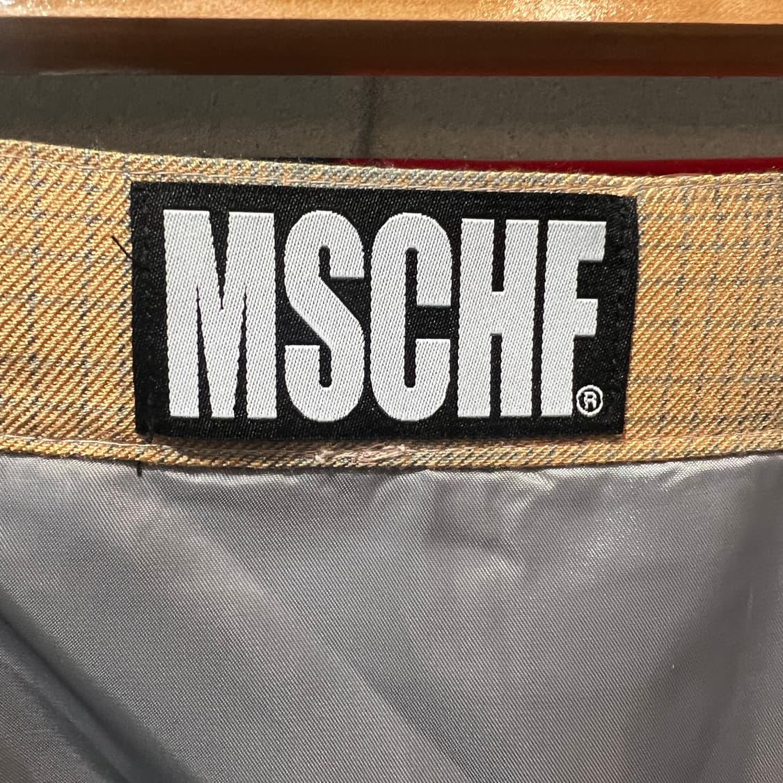 미스치프 16SS 코랄그레이 패턴 랩스커트 상품이미지3