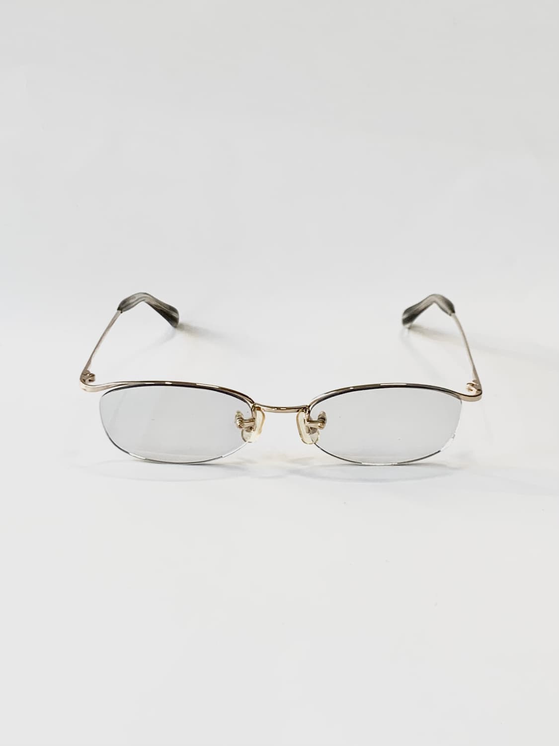 [픽키-639]  골드 하프림 안경 라인 포인트 데드스탁 상품이미지5