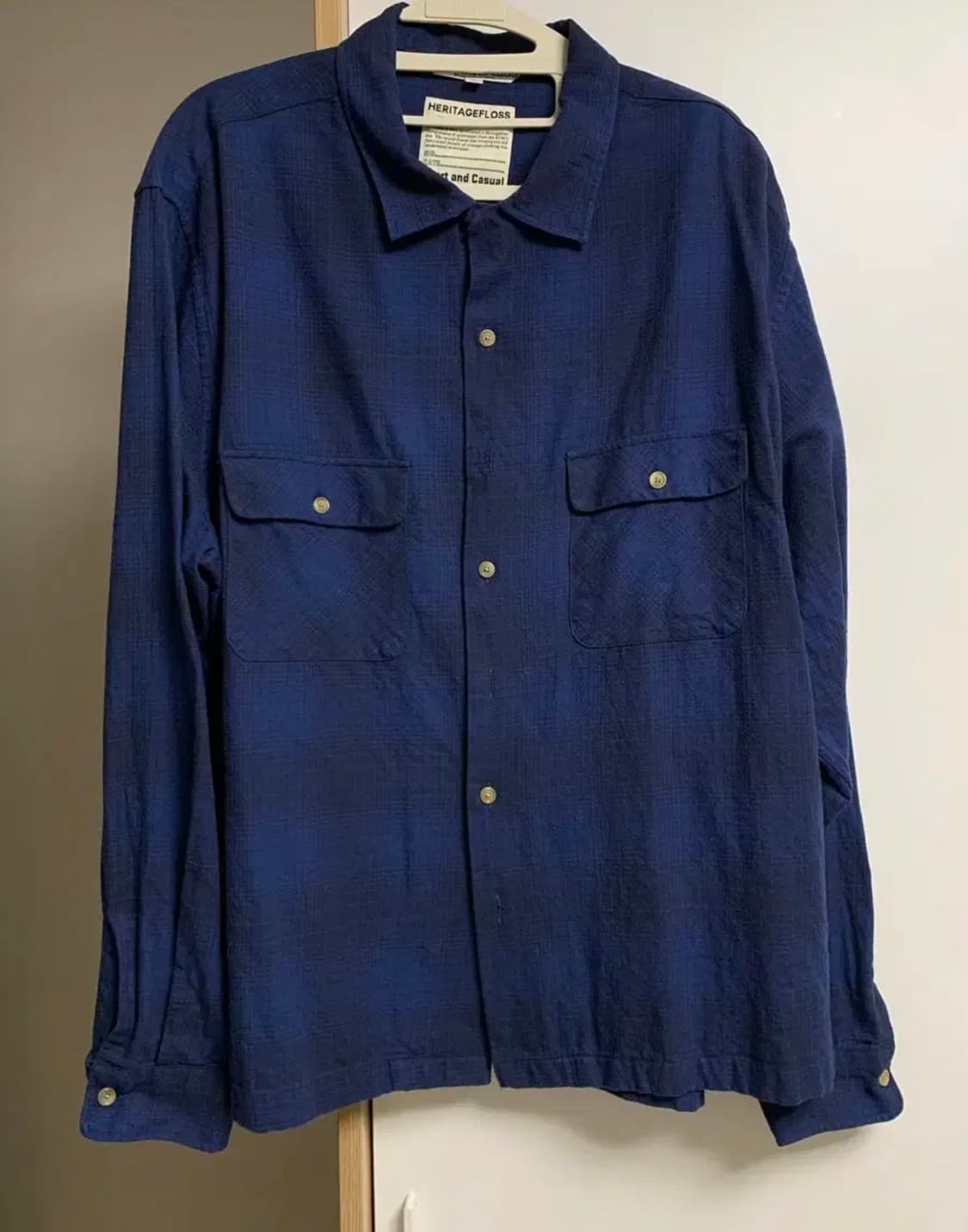 헤리티지플로스 플란넬 셔츠 L 상품이미지1