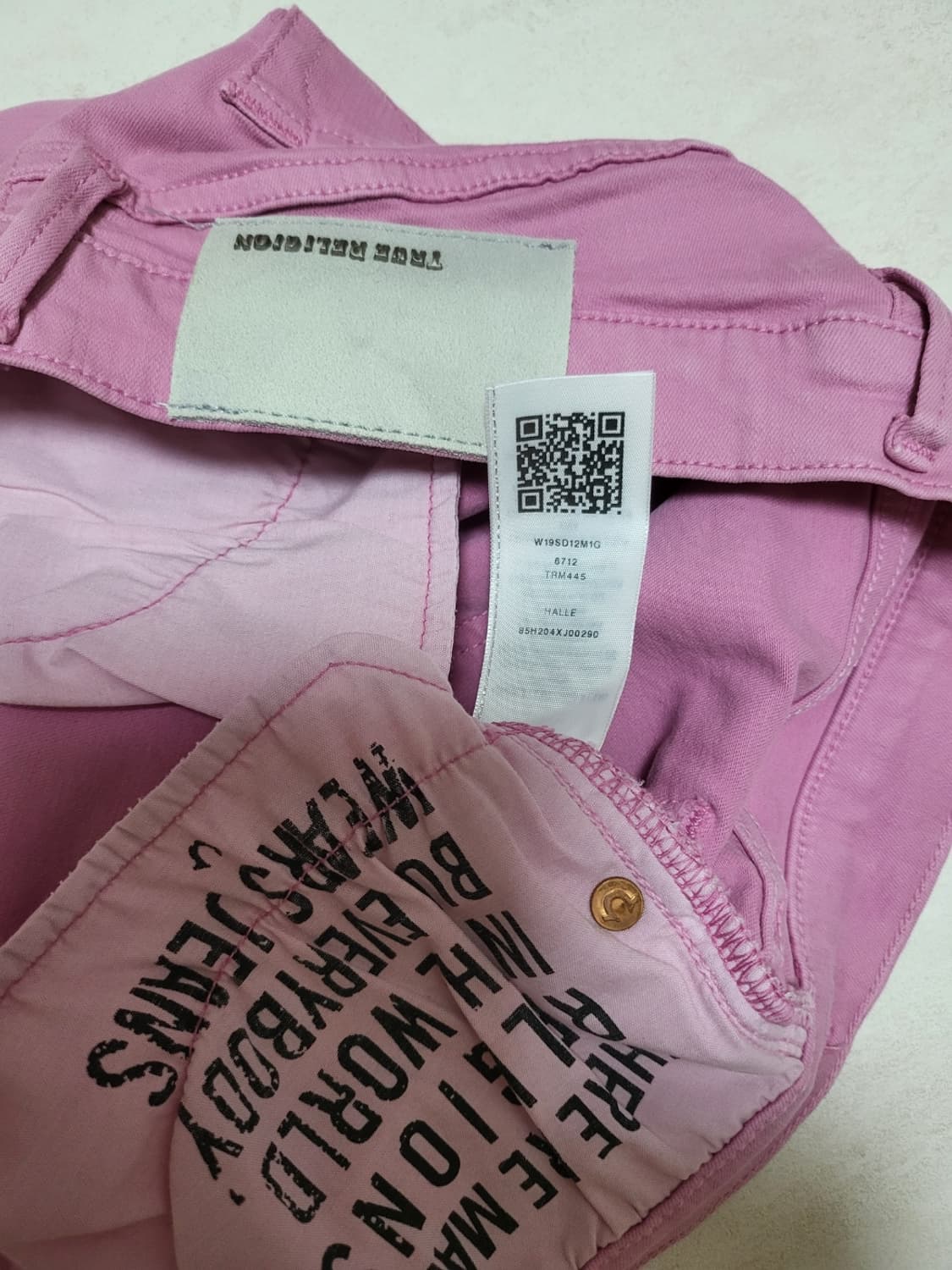 트루릴리젼 핑크 바지 상품이미지8