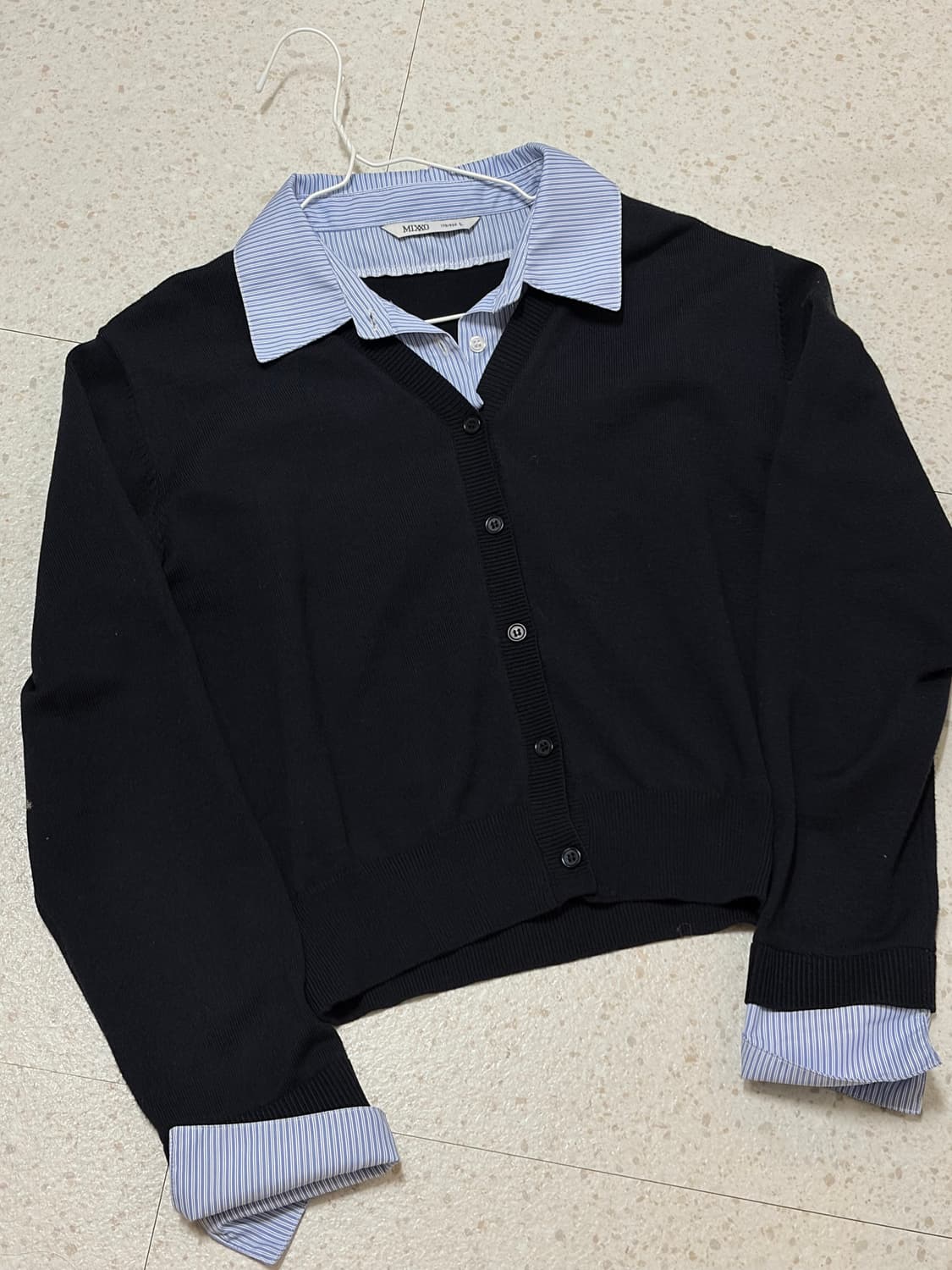 MIXXO 미쏘 셔츠 가디건 일체형 1회 시착 상품이미지1