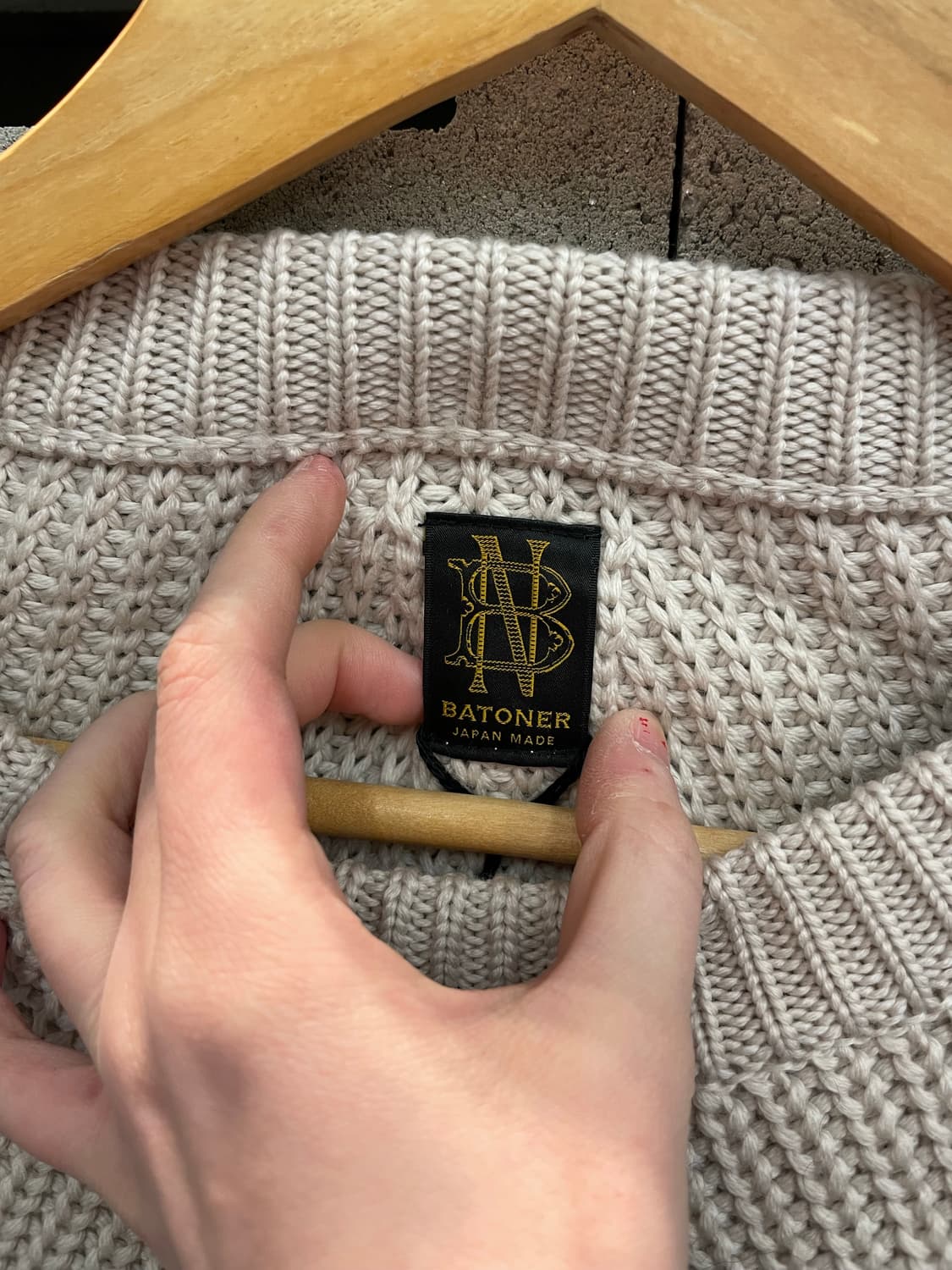 Batoner 바토너 Japan 골지 울 니트 상품이미지6