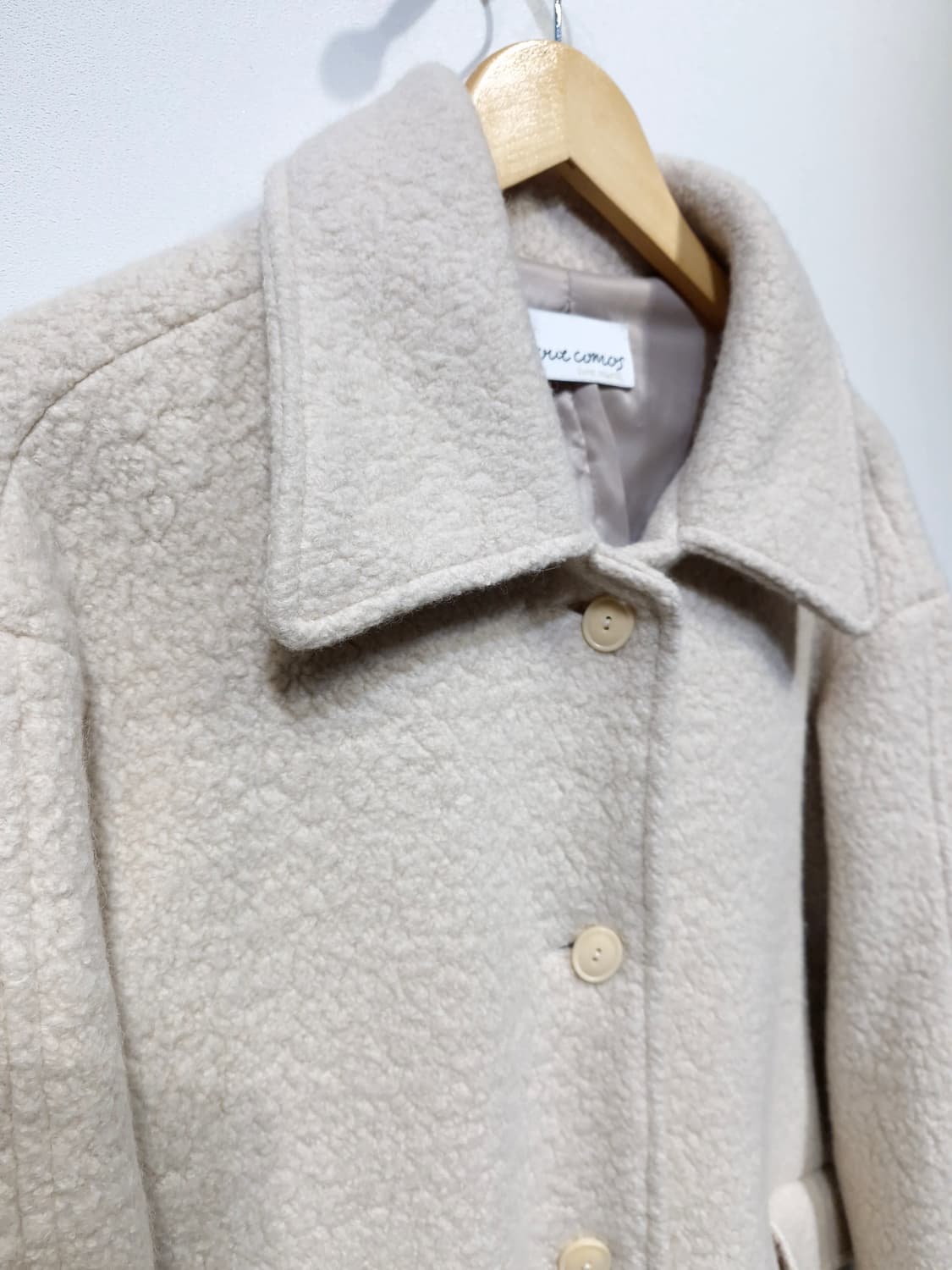 아워코모스 울 알파카 부클 하프 코트(F) 상품이미지4