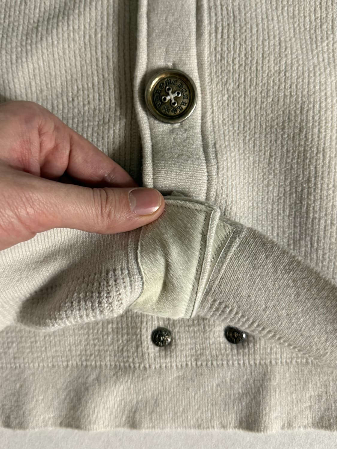 [L] 크롬하츠 캐시미어 바인대거 가디건 상품이미지6