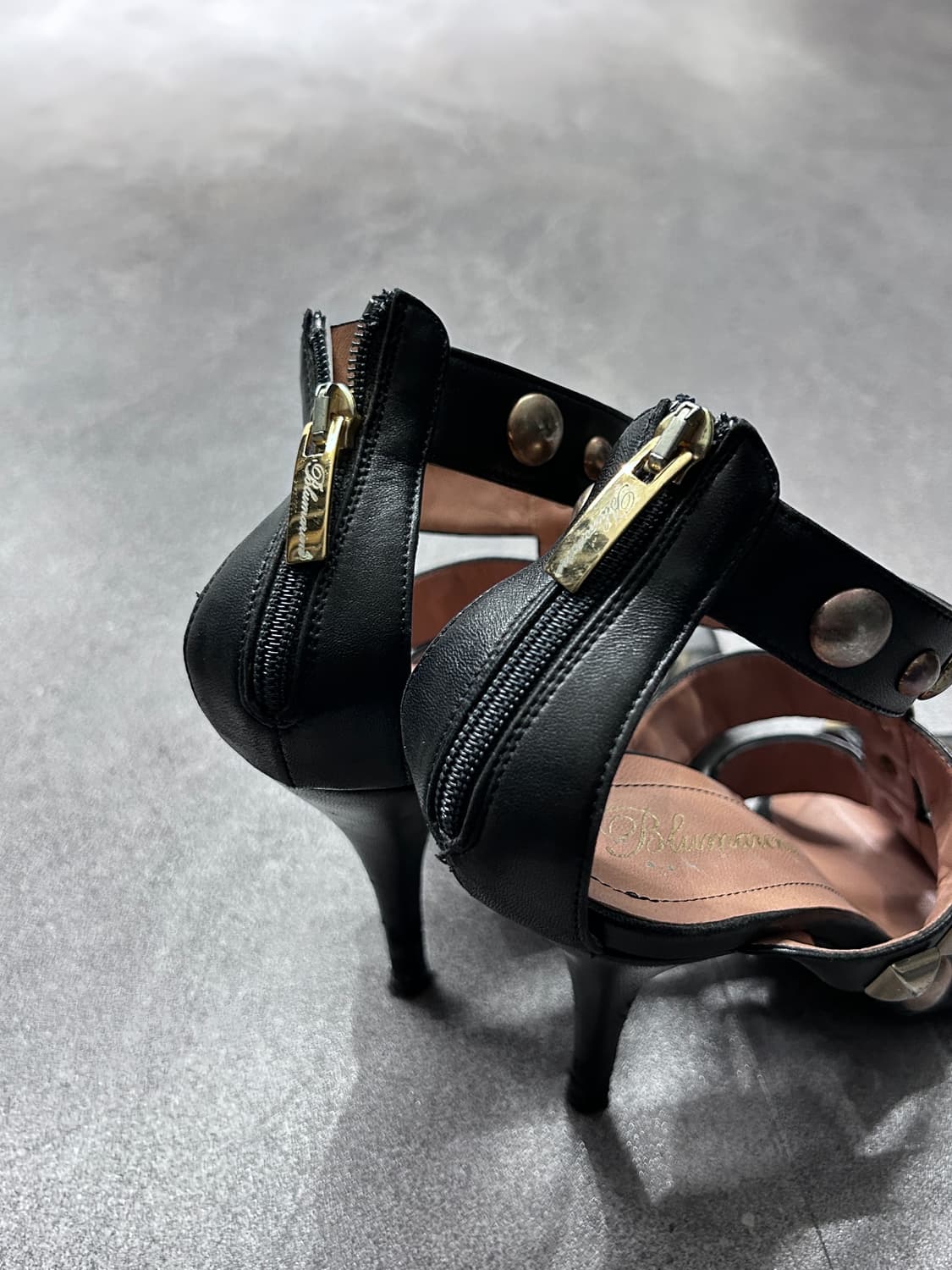 Blumarine 블루 마린 스터드 샌달 힐 상품이미지5