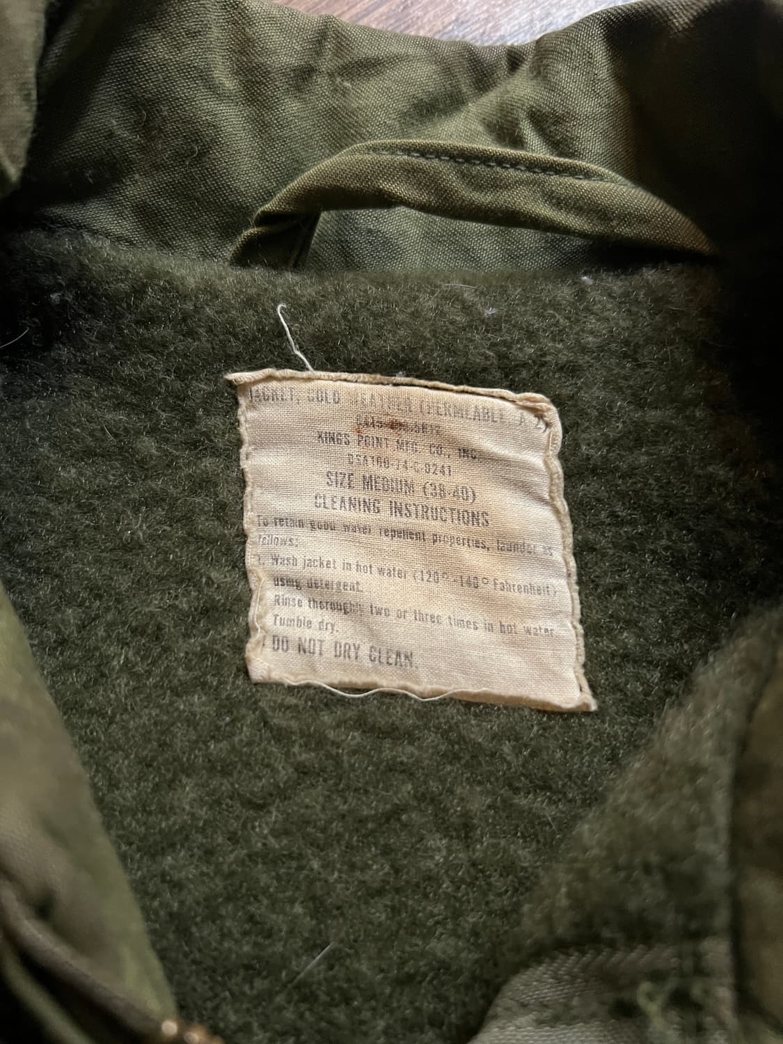 [M]70's 오리지널 U.S NAVY 미 해군 A-2 덱자켓 스텐실 상품이미지2