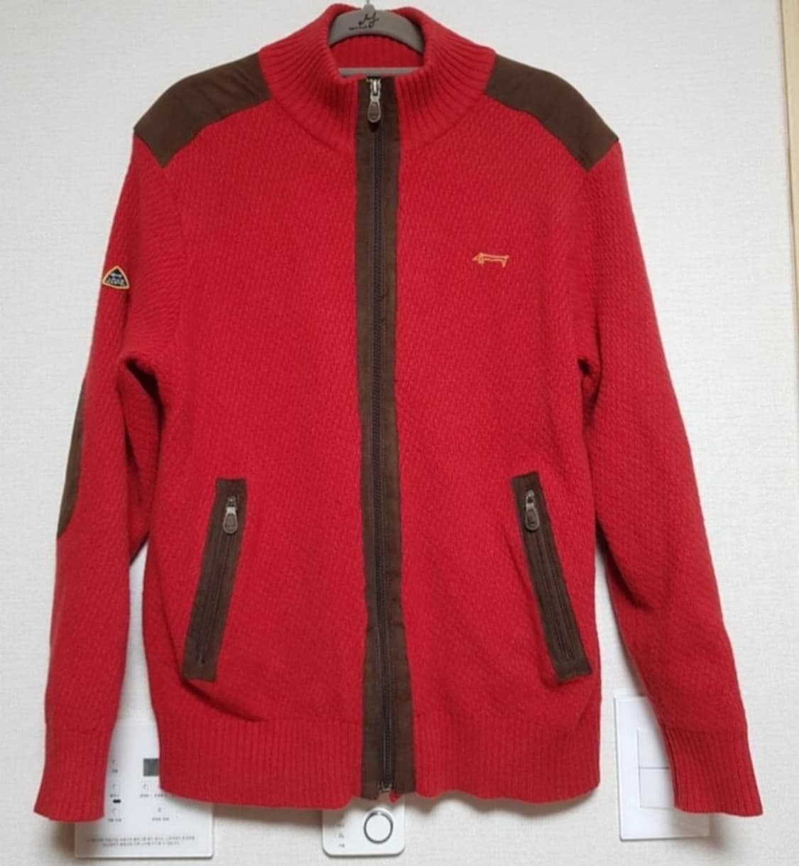 루이까스텔 스웨터 울 니트 집업 쟈켓 100 상품이미지1