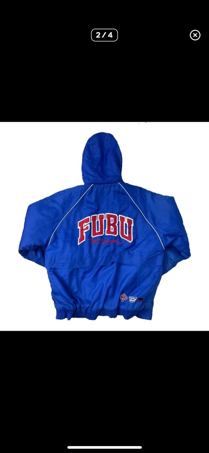 Fubu 누빔 패딩점퍼 블루 L 상품이미지2