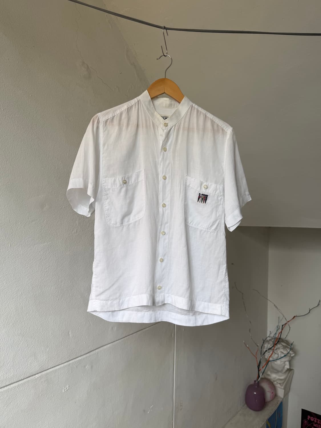 미쏘니 MISSONI 리넨 차이나카라 셔츠 상품이미지1