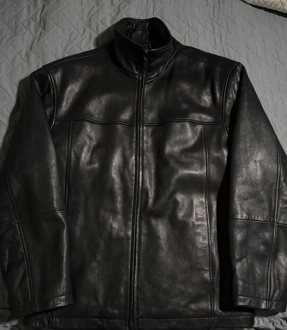 캘빈클라인 집업 레더 자켓 상품이미지3