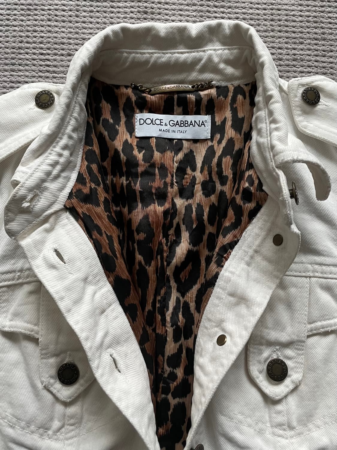 돌체앤가바나 디스트레스 트러커 자켓 상품이미지3