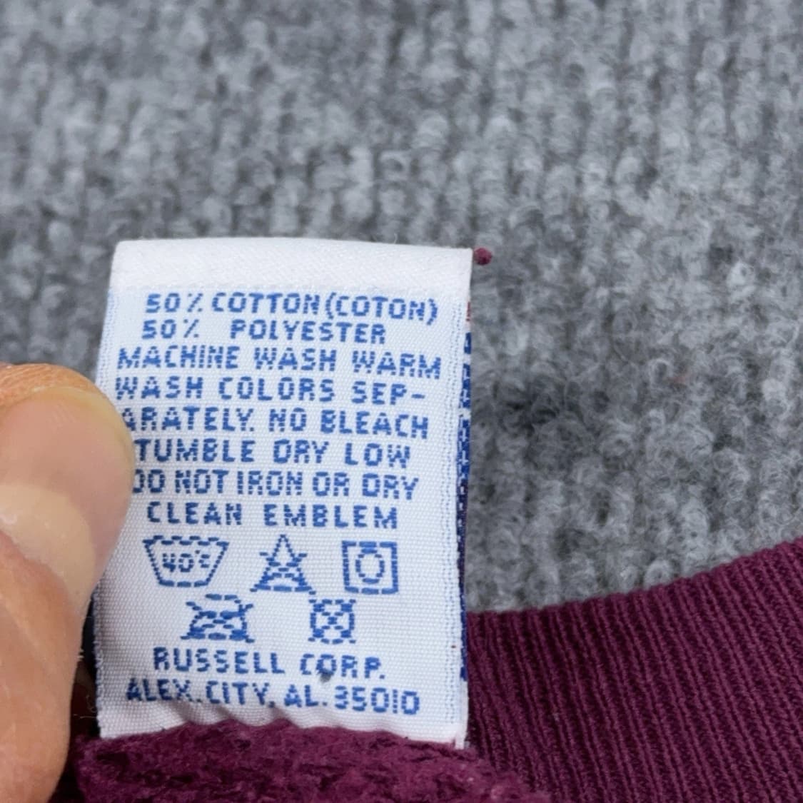 [XL]90s 러셀 애슬레틱 블랭크 크루넥 usa 상품이미지4